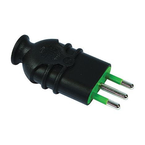 SPINA MOBILE HI-PRO FME - NERO 2P+T 10A- 10 pezzi