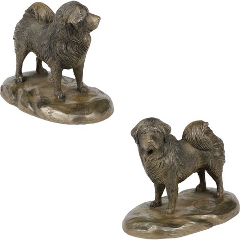 Terrier tibetano - statuetta di cane, figurina da ufficio, trofeo per una mostra canina di Art-Dog (1/5)