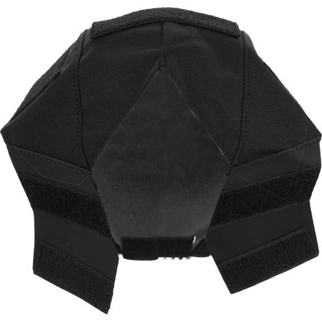 Housse de Casque en Nylon, Couvre Casque Militaire Noir, Résistante à L’Usure, Anti-Rayures, Pliable, pour Bricolage et Extérieur (1/5)