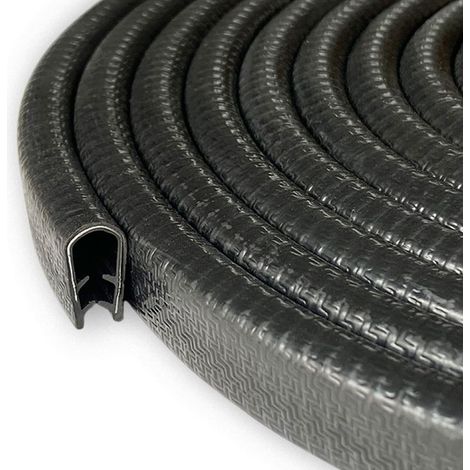 Door protection strip for cars, clamping range 5-6 mm, U-shaped rubber for most cars, sheet metal work, shipbuilding, crafts, household, 5 m (5, 6 mm) (1/5)