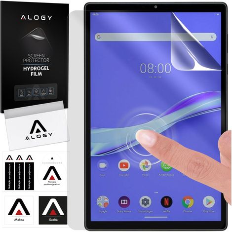 Protector de pantalla de hidrogel Alogy para Lenovo Tab M10 Plus de 2.ª generación de 10,3” (TB-X606F, TB-X606L, TB-X606X). (1/4)