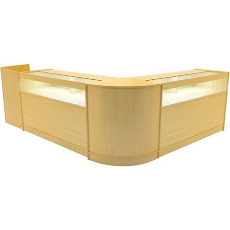 Luna LED Shop Counter Set CM60, TB60 & 2 x B1500 - Maple