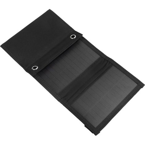 Panneau solaire portable 5V 10W, sortie USB, étanche, en nylon, pliable en 4 parties, pour la production d'énergie en extérieur (1/5)