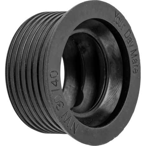 Manchette Caoutchouc Siphon - 1 Pièce - DN30/40 - Joint Étanche - Pour Évier Et Lavabo - Noir (1/5)