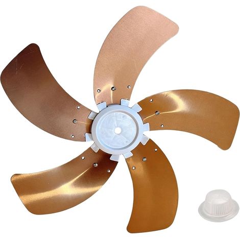 Remplacement de l'hélice de ventilateur, refroidissement en aluminium, composant de circulation d'air, accessoire d'appareil électrique, rotor à cinq feuilles, pièce d'équipement de ventilation (1/5)