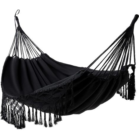 Hamac d'extérieur Double Coton hamac brésilien de Jardin Convient pour 2 Adultes ideale per Patio, Portico, viaggi, campeggio, Giardino (1/5)