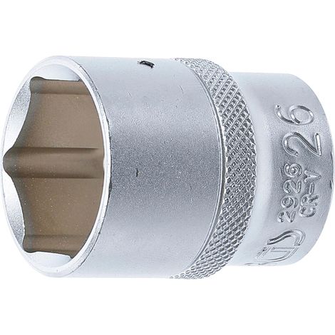Llave de vaso hexagonal entrada 12,5 mm (1/2") 26 mm (1/3)