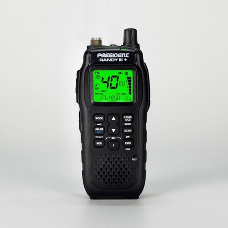 Radio portable CB AM/FM President Randy III Plus ASC noire (1/5)