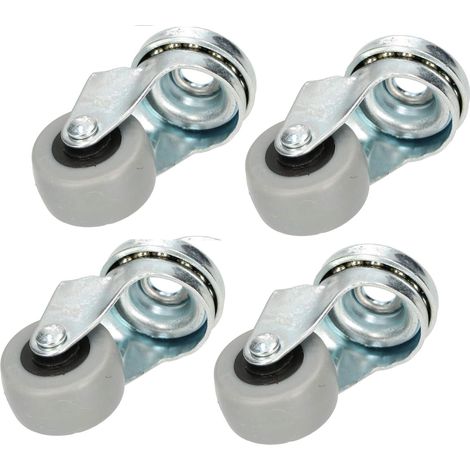 KOTARBAU Lot de 4 roulettes pour meubles Ø 30 cm Convient pour tous les sols (1/5)