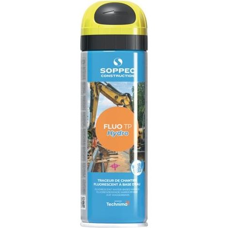 Baustellenmarkierspray Fluo TP Hydro neongelb 500ml Spraydose SOPPEC
Spray de marcado para obras Fluo TP Hydro amarillo neón 500ml aerosol SOPPEC (1/4)