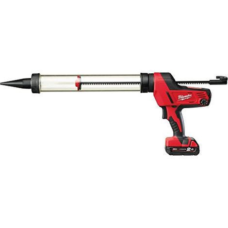 Milwaukee C18 PCG/600A-201B - Pistola per sigillanti da 600 ml, corpo tubolare in alluminio (1/4)
