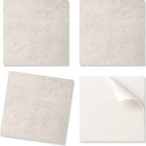 Baldosas de vinilo autoadhesivas con textura impresa que imita la piedra, 20x20x20 cm.