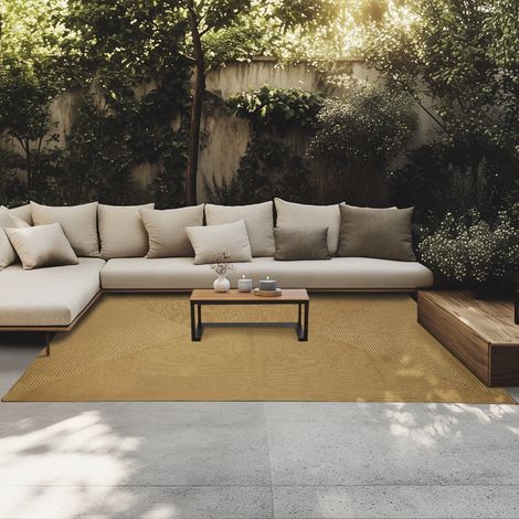 Tapis tressé en aspect jute style bohème int/ext 160x230cm