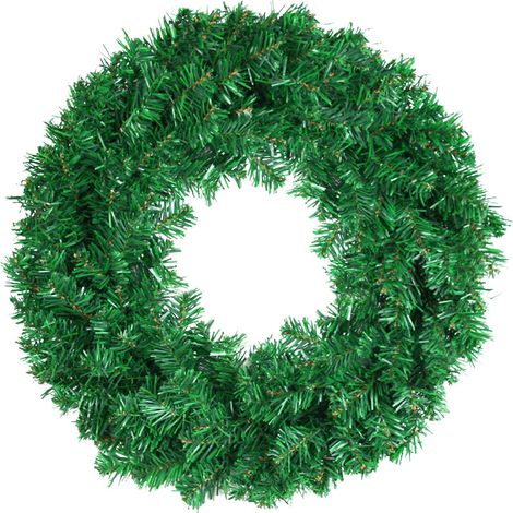Guirlande Artificielle - 50 Cm - En Pvc Vert - Pour Porte D'Entrée Décoration Intérieure Et Extérieure - 1 Pièce (1/5)