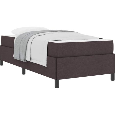 Maison Exclusive - Letto a molle Marrone Scuro 80 x 200 cm Tessuto