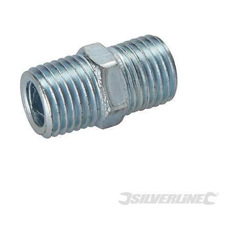 Silverline Raccordo doppio per linee d'aria 2 p.zi per compressori