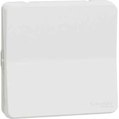 Mureva Styl - Bouton poussoir - composable - IP55 IK08 - connexion auto - blanc - SCHNEIDER ELECTRIC - MUR39027 (1/5)