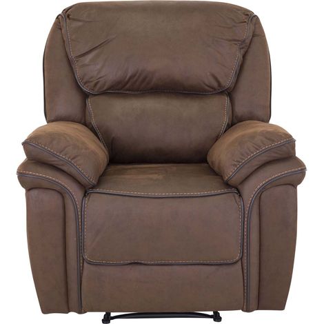 Saranda Sessel , Recliner mit Fußstütze braun. (1/3)