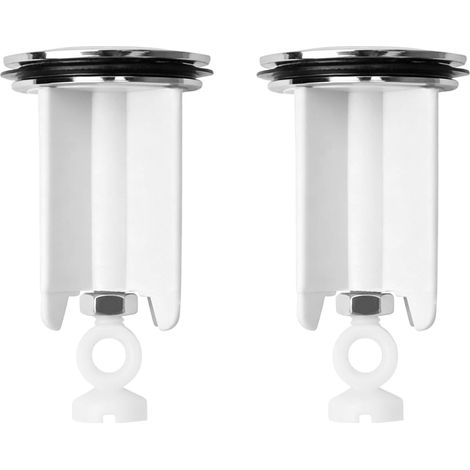 2Pcs Bouchon de Vidange Universel pour Lavabo,Bouchon de Lavabo Réglable 40mm,Bouchon De Lavabo Pop-up avec Flitre Cheveux de Vidange pour Évier Cuisine et Salle Bain,Bidet (1/5)
