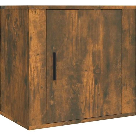 Maison Exclusive - Wand-Nachttisch Räuchereiche 50x30x47 cm