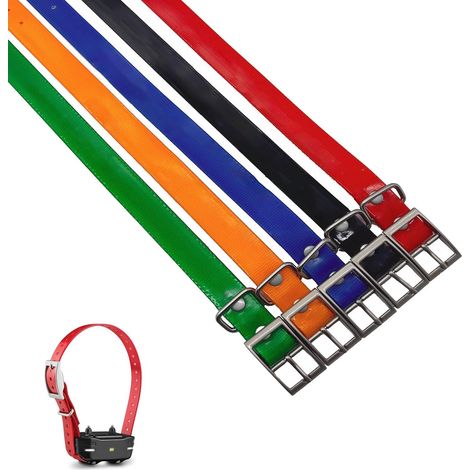 5 pièces de Sangle de Collier pour Chiens pour Les Colliers pour T20, TT25, T5, TT10, TT15, DC50 - Sangle de Remplacement de 1 Pouce pour récepteurs de Colliers d'entraînement et GPS