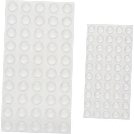 Lot de 214 patins adhésifs en silicone pour portes et placards (1/5)