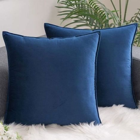 Taie D'Oreiller - 50 X 50 Cm - Pour Coussin De Canapé Ou Oreiller - Polyester - Lot De 2 (1/4)