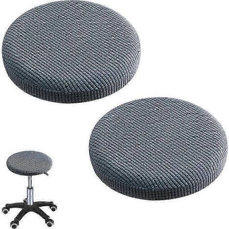 Housse de tabouret de bar jacquard deux pièces, housse de chaise élastique, compatible avec les assises de chaises rondes de 32 à 40 cm, modèle 3937 (1/5)
