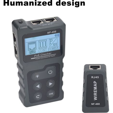 Testeur de réseau POE, Identification automatique, vérificateur d'alimentation sur Ethernet CAT5 CAT6 pour boucle de charge (1/5)