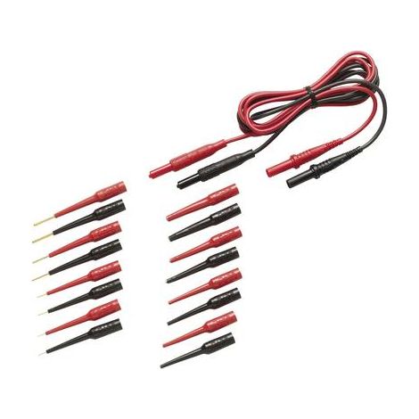 Fluke TL82 Set de cordons de mesure Banane mâle 4 mm Banane mâle 4 mm rouge, noir 1 pc(s) Y454091 (1/2)