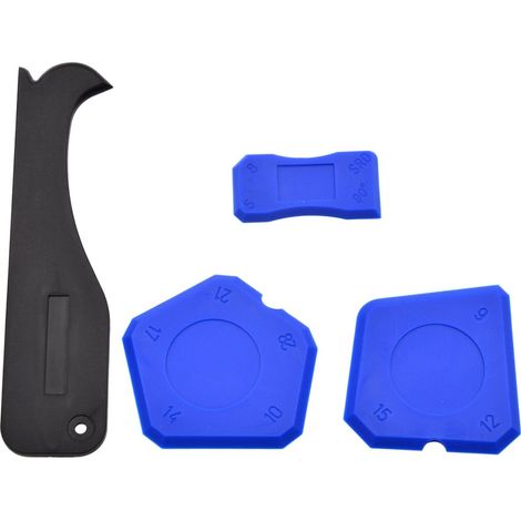 Spatules en silicone avec coupe-lame, 4 pièces (100) (1/2)