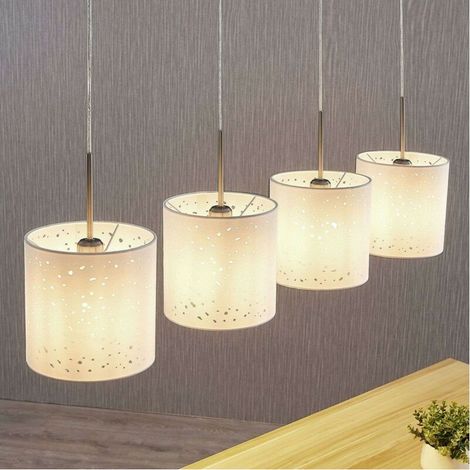 [NEUWERTIG] B-Ware Lampenwelt Pendelleuchte Umma Lochdesign 4 Fl. Weiß Hängeleuchte Deckenlampe Lam