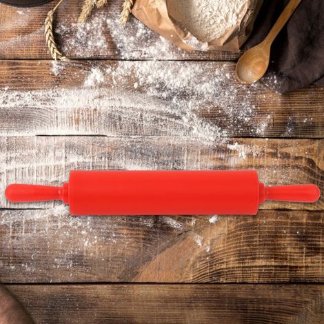 Bunte Silikon-Teigrolle für Restaurants, hausgemachtes Brot und Keksteig (Rot) (1/5)