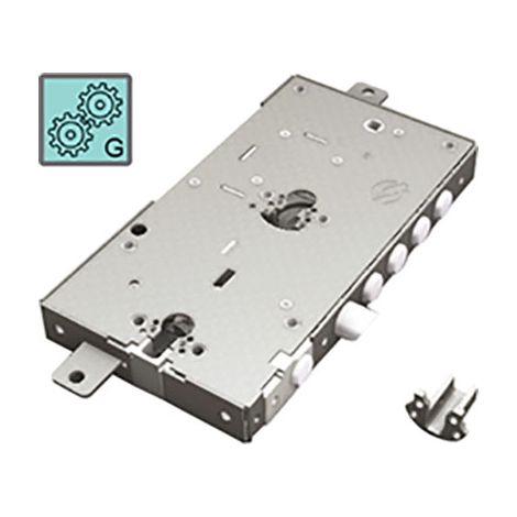 SERRATURA METALLO APPLICARE 2681 SECUREMME  DOPPIO F.SAG M3 TRIPL+SCR IP.MM 28 E.MM 63 DX/SX