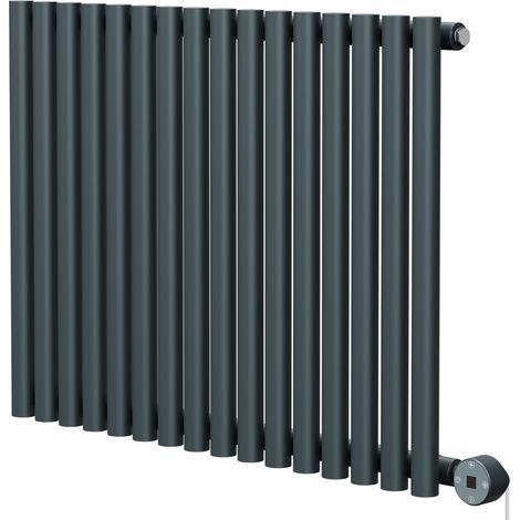 Wholesale Domestic Sinclair Anthracite 600mm x 795mm Horizontal Digital Thermostatic Single Panel Electric Radiator (1/5)