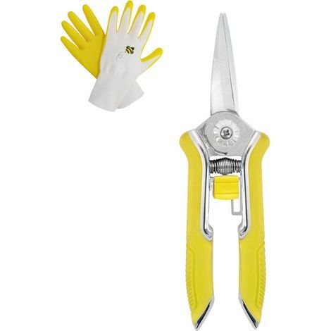 Lntyq 15 cm Micro-tip Sécateur jardinage Main Sécateur Ciseaux de coupe en acier inoxydable avec