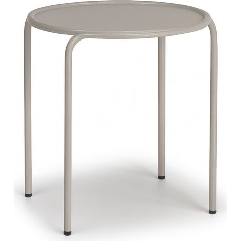 Table d'appoint, Table d'appoint métal outdoor indoor, Ø 45 cm Beige en Metal, Scab design (1/2)