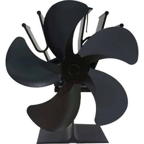 Ventilatore silenzioso a 5 pale per stufa a legna, si avvia a 50 °C / 122 °F, compatibile con stufe a gas, a pellet, a legna e a tronchetto. (1/5)