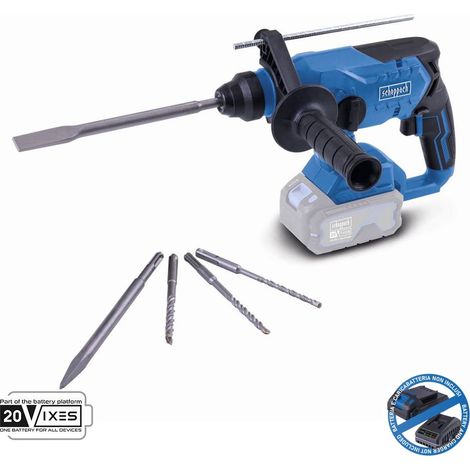 Bohrhammer Burstenloser 20 V ohne Akku ixes Scheppach bc-rhd230-x