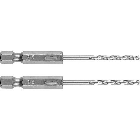 Broca hexagonal para metal de 2,5 mm, 2 unidades. (1/3)