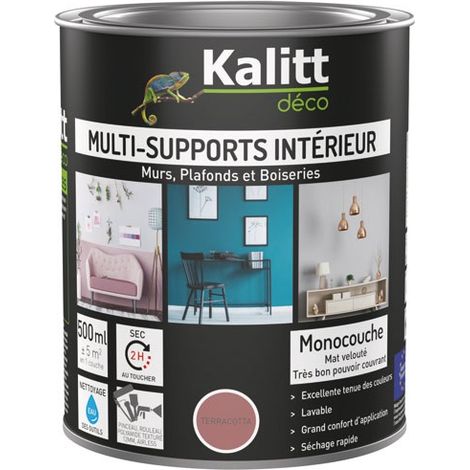 Acrylfarbe für Mehrfachuntergründe Matt 0,5 l Terrakotta – Kalitt Deco