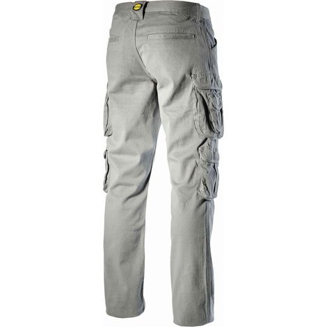 PANTALON DE TRAVAIL DIADORA MULTIPOCHES ÉLASTIQUE GRIS WAYET II - 16029875093 L (1/5)