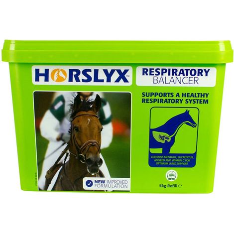HORSLYX RESPIRATORY 5 kg mentolo eucalipto e semi di anice per la salute delle vie respiratorie supplemento da leccare