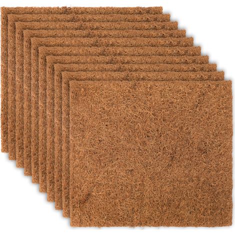 Pajuelas de paja para nidos, hechas de fibras naturales de coco, para gallineros, 6 o 10 unidades, 33 x 33 cm (1/5)