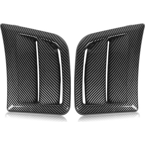 1 coppia di coperture per prese d'aria laterali del paraurti anteriore, sinistra e destra, per un flusso d'aria migliorato e un look elegante, per Impreza WRX STI dal 2008 al 2014, stile fibra di carb (1/5)