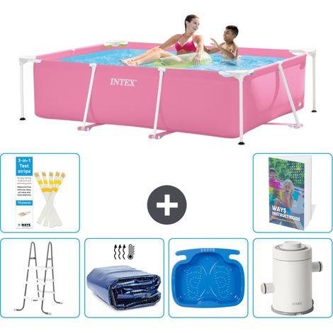 Intex Piscina con estructura Rectangular - 220x150x60 cm - 7-piezas  S144