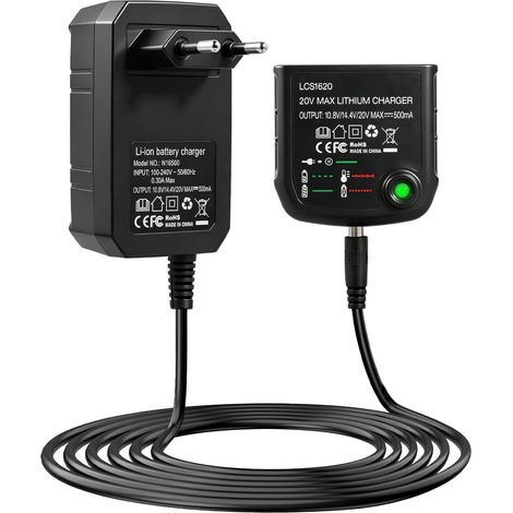 Chargeur Lithium-ION 18V/20V pour LCS1620 Chargeur de Batterie Lithium pour 10,8V 14,4V 20V BL2018 LBXR20 LBXR20-OPE LBXR2020-OPE LB2X4020 LBX20 LBXR16 BL1514 (1/5)