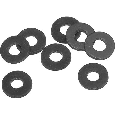 Joint Plat En Caoutchouc M5, 8 Pièces 5mm ID 13mm OD 1.5mm Épais Joint D'étanchéité Espaceur Pour Robinet Tuyau Raccordement Boulon, Noir (1/5)