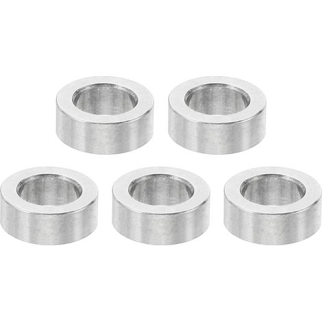 Entretoises en Acier Inoxydable M6, 5 Pièces Entretoise en Métal en Acier Inoxydable 6,2 mm ID x 10 mm OD x 6 mm L Entretoise à Vis Ronde pour Vis de 1/4" Ou M6 (1/5)