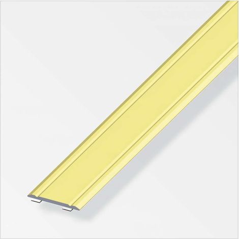 Profilo Di Raccordo Autoadesivo 30X2 Alluminio Ottone 1 Metro